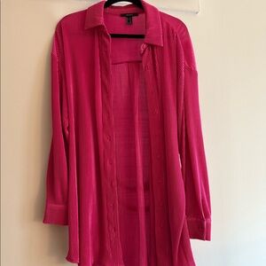 Forever 21 Pink Silky Blouse